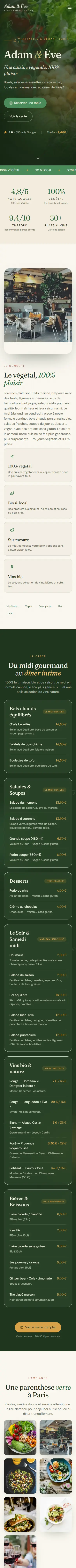 Adam et Ève Café — accueil (mobile)