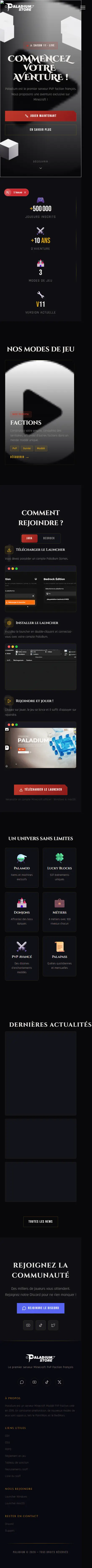 Paladium — accueil (mobile)
