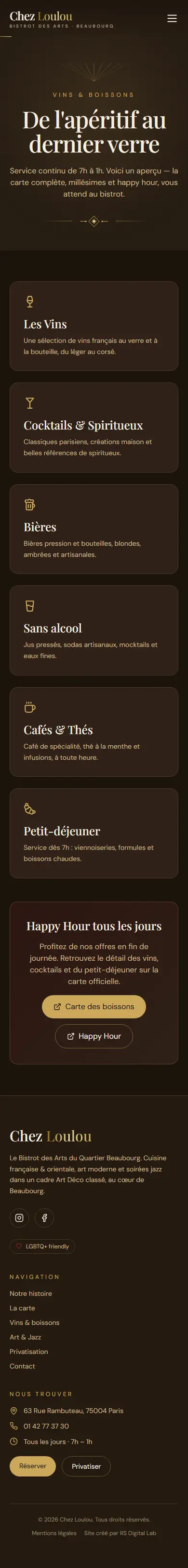 Chez Loulou — boissons (mobile)