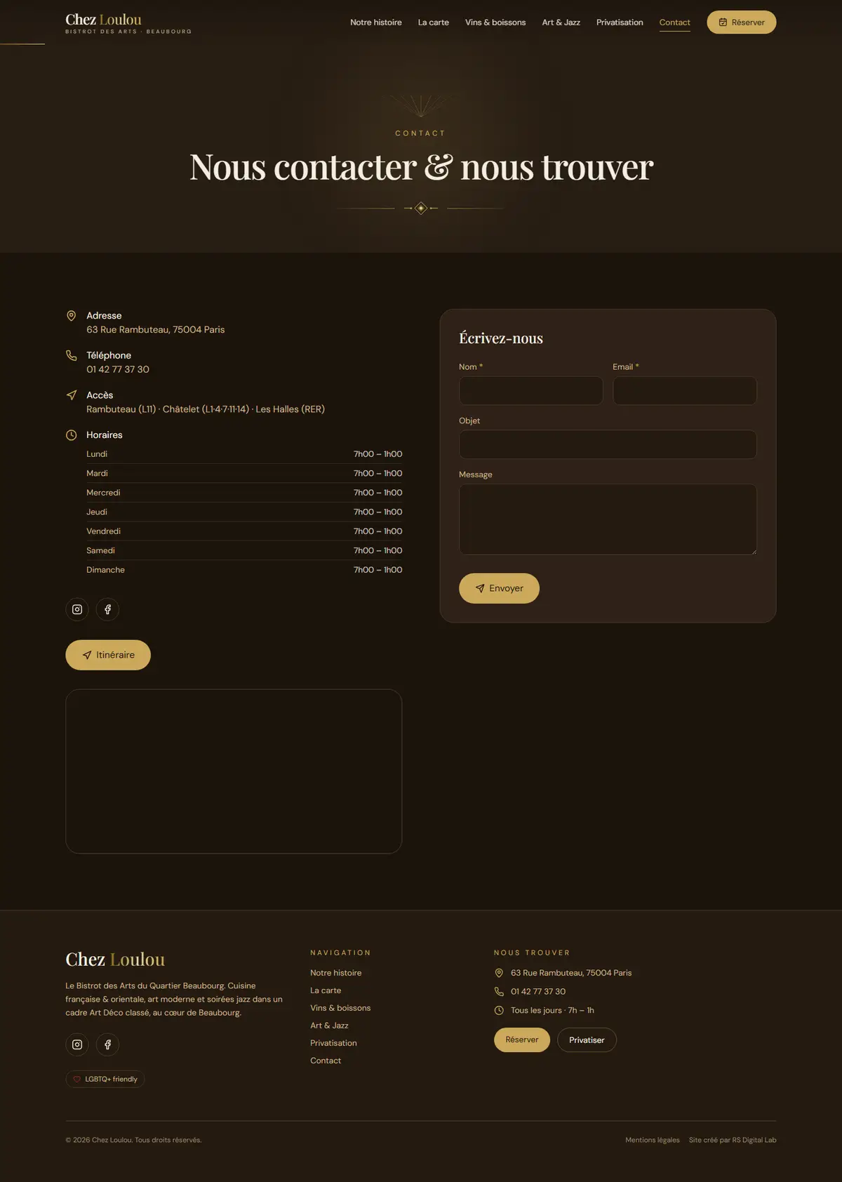 Chez Loulou — contact (desktop)