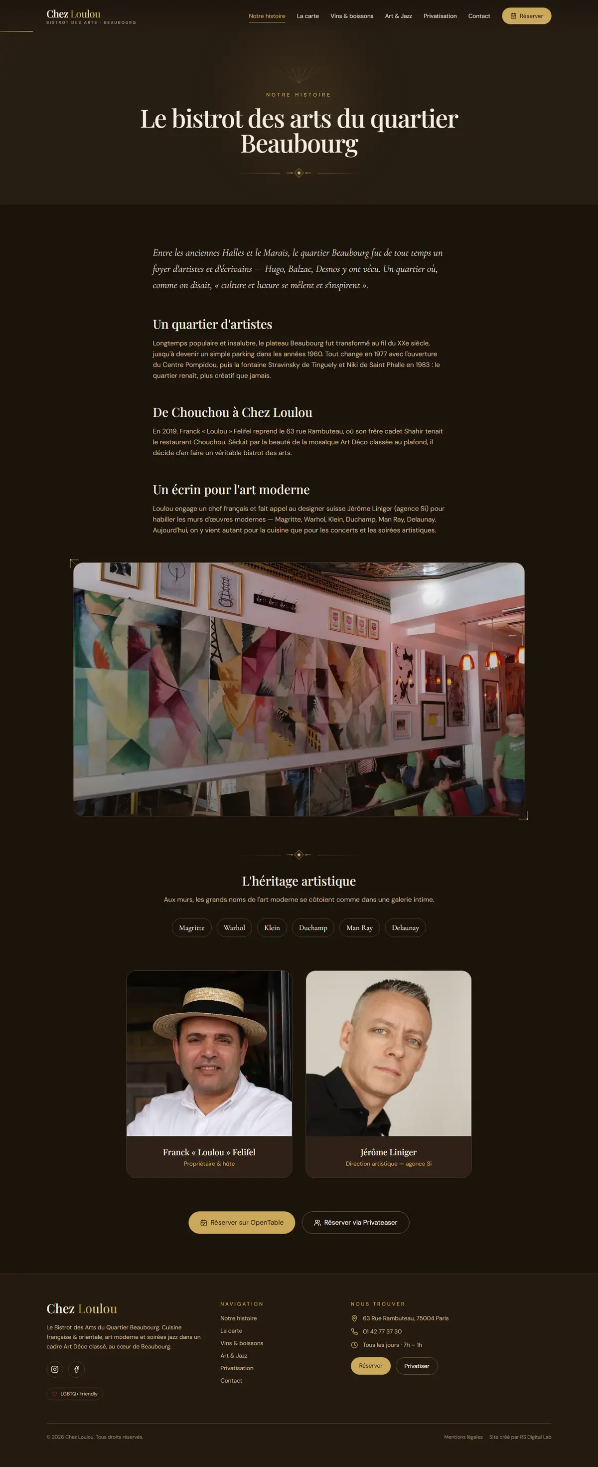 Chez Loulou — histoire (desktop)