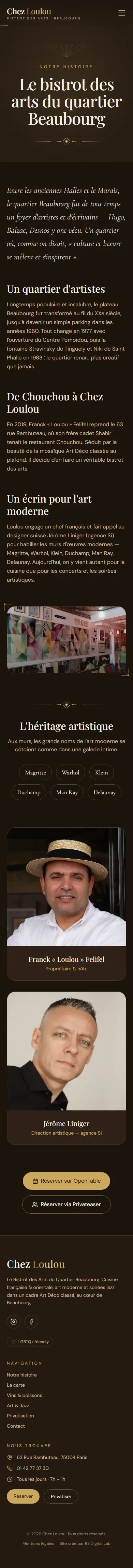 Chez Loulou — histoire (mobile)