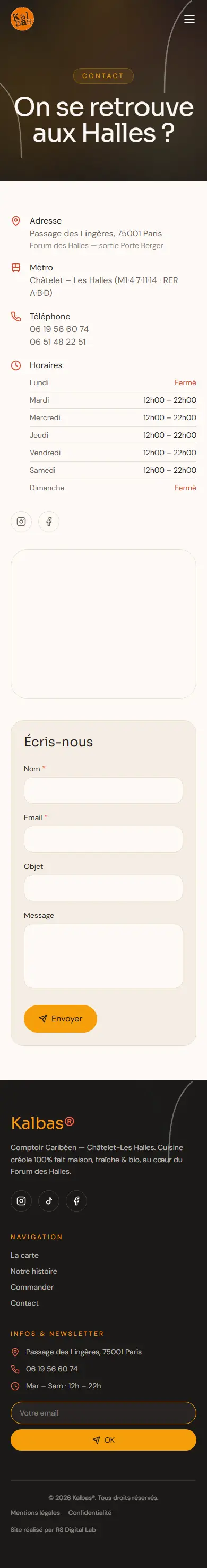 Kalbas — contact (mobile)