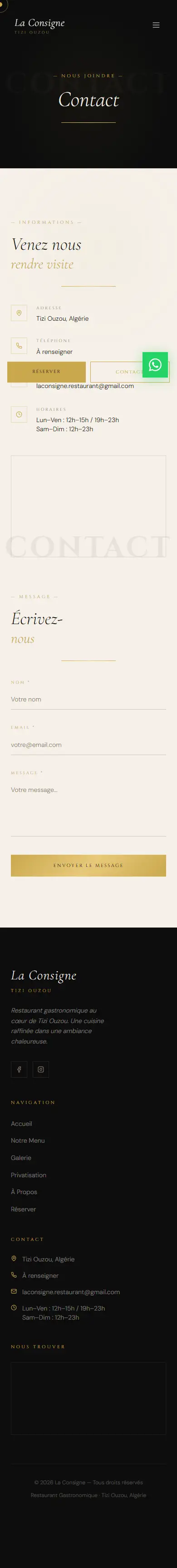 La Consigne — contact (mobile)